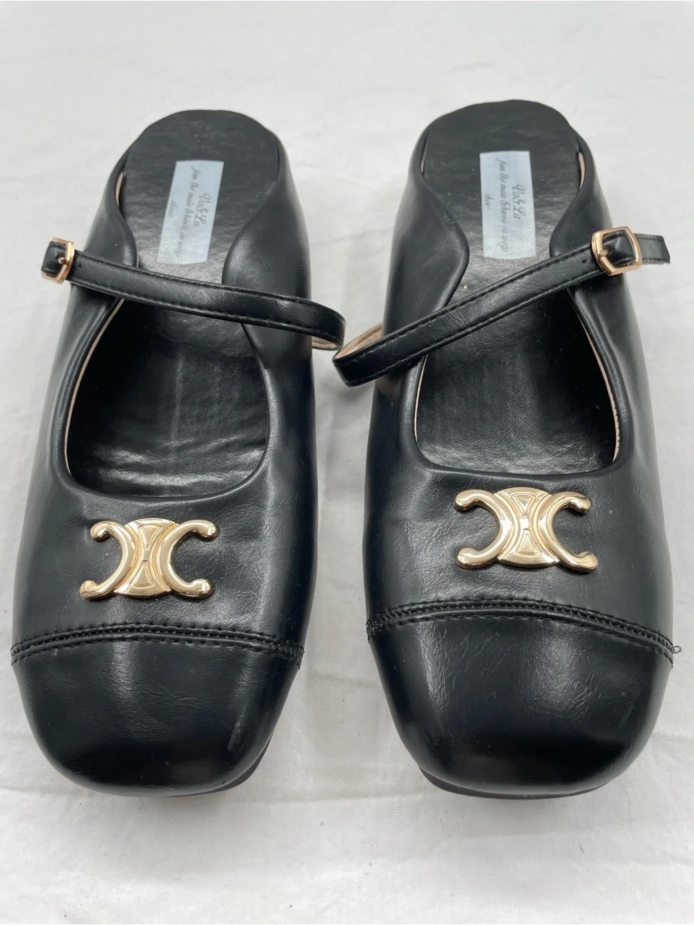 Va & La French Retro Mary Janes - Shallow Mouth Square Toe. 245 (US 8). - Picture 3 of 9